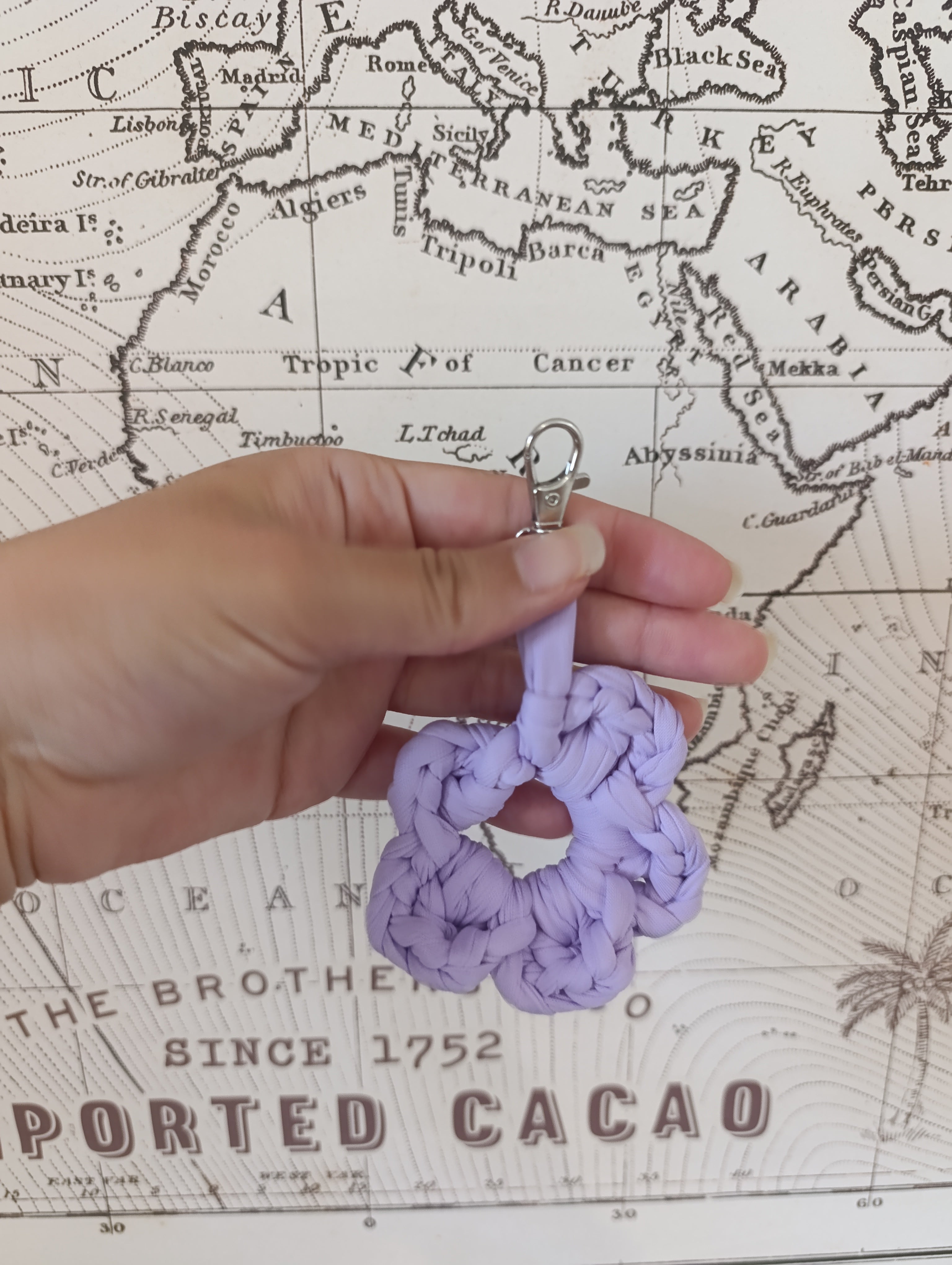 Porte-clé fleur